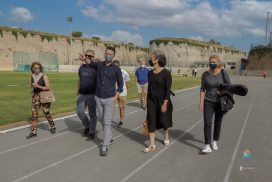 ΕΤΟΙΜΟ ΓΙΑ ΜΕΓΑΛΟΥΣ ΑΓΩΝΕΣ ΤΟ ΣΤΑΔΙΟ ΕΛΕΥΘΕΡΙΑΣ-ΔΗΛΩΣΕΙΣ ΑΠΟ ΤΗΝ ΕΠΙΣΚΕΨΗ ΤΗΣ  ΝΕΑΣ ΠΡΟΕΔΡΟΥ ΤΟΥ ΣΕΓΑΣ ΣΟΦΙΑΣ ΣΑΚΟΡΑΦΑ